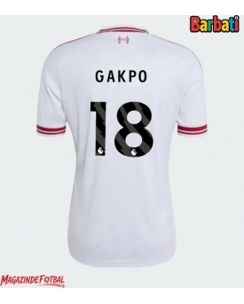 Liverpool Cody Gakpo #18 Tricou Fotbal Replică 2026-27 Barbati Deplasare